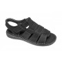 Sandale barbati casual din piele naturala negru bufo GKR47BN